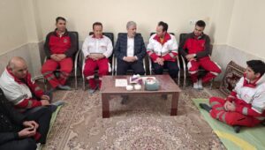 بازدید نماینده شهرستان شبستر از پایگاه امداد جاده‌ای هلال احمر