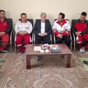 بازدید نماینده شهرستان شبستر از پایگاه امداد جاده‌ای هلال احمر
